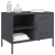 Szafki pod TV, 2 szt., antracytowe, 68x39x50,5 cm, stalowe