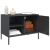 Szafki pod TV, 2 szt., antracytowe, 68x39x50,5 cm, stalowe