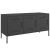 Szafka pod telewizor, czarna, 100,5x39x50,5 cm, stalowa