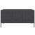 Szafka pod telewizor, czarna, 100,5x39x50,5 cm, stalowa