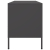 Szafka pod telewizor, czarna, 100,5x39x50,5 cm, stalowa