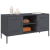 Szafka pod telewizor, antracytowa, 100,5x39x50,5 cm, stalowa