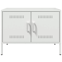 Szafka pod telewizor, biała, 68x39x50,5 cm, stalowa