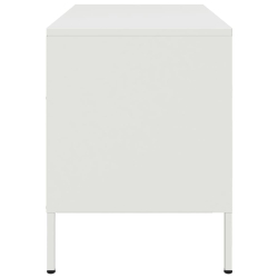 Szafka pod telewizor, biała, 68x39x50,5 cm, stalowa