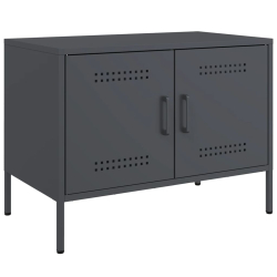 Szafka RTV, antracytowa, 68x39x50,5 cm, stalowa