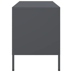 Szafka RTV, antracytowa, 68x39x50,5 cm, stalowa