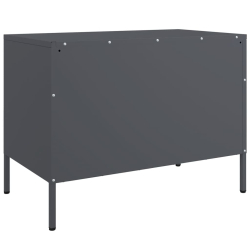 Szafka RTV, antracytowa, 68x39x50,5 cm, stalowa