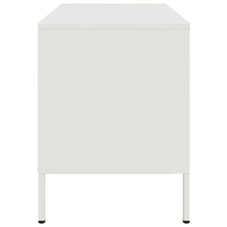 Szafki pod telewizor, 2 szt., białe, 68x39x50,5 cm, stalowe