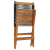 Krzesła ogrodowe, 2 szt., czarne, drewno akacjowe i PP