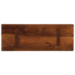 Blat stołu, 80x20x2,5 cm, prostokątny, lite drewno z odzysku