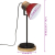 Lampa stołowa, 25 W, postarzany czerwony, 17x17x50 cm, E27