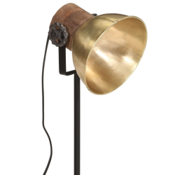 Lampa stołowa, 25 W, antyczny mosiądz, 17x17x50 cm, E27