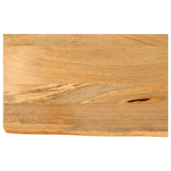 Blat stołu z naturalną krawędzią, 50x30x3,8 cm, drewno mango