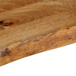 Blat stołu z naturalną krawędzią, 50x30x3,8 cm, drewno mango