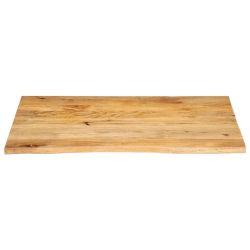 Blat stołu z naturalną krawędzią, 90x80x3,8 cm, drewno mango