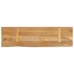 Blat stołu z naturalną krawędzią, 100x20x3,8 cm, drewno mango