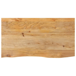 Blat stołu z naturalną krawędzią, 120x60x2,5 cm, drewno mango