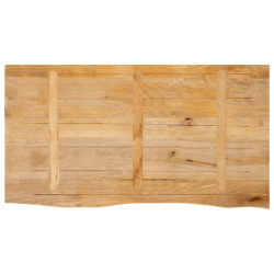 Blat stołu z naturalną krawędzią, 120x60x2,5 cm, drewno mango
