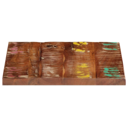 Blat stołu, 40x40x2,5 cm, kwadratowy, lite drewno z odzysku