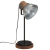 Lampa stołowa, 25 W, srebrny vintage, 17x17x50 cm, E27