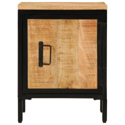 Szafka nocna, 40x30x52,5 cm, surowe drewno mango