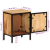 Szafka nocna, 40x30x52,5 cm, surowe drewno mango