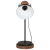 Lampa stołowa, 25 W, czarna, 17x17x50 cm, E27