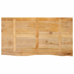 Blat stołu z naturalną krawędzią, 100x60x3,8 cm, drewno mango