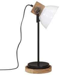 Lampa stołowa, 25 W, biała, 17x17x50 cm, E27