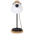 Lampa stołowa, 25 W, biała, 17x17x50 cm, E27
