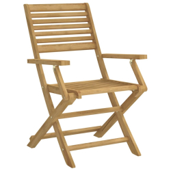 Składane krzesła ogrodowe, 6 szt., 54,5x61,5x86,5 cm, akacja