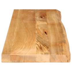 Blat stołu z naturalną krawędzią, 100x40x2,5 cm, drewno mango