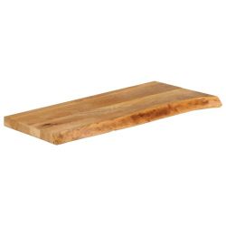 Blat stołu z naturalną krawędzią, 90x20x3,8 cm, drewno mango