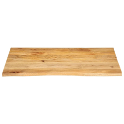 Blat stołu z naturalną krawędzią, 90x80x2,5 cm, drewno mango