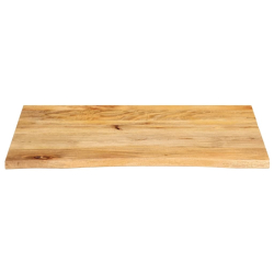 Blat stołu z naturalną krawędzią, 80x60x2,5 cm, drewno mango