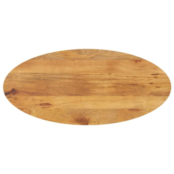 Blat stołu, 120x60x2,5 cm, owalny, lite drewno mango