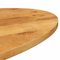 Blat stołu, 120x60x2,5 cm, owalny, lite drewno mango
