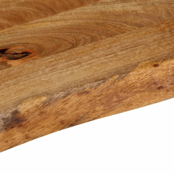 Blat stołu z naturalną krawędzią, 160x20x2,5 cm, drewno mango