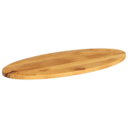 Blat stołu, 100x40x2,5 cm, owalny, lite drewno mango