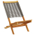Składane krzesła ogrodowe, 6 szt., szare, lite drewno akacjowe