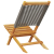 Krzesła ogrodowe, 2 szt., szare, drewno akacjowe i PP