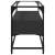 Szafka pod TV ze szklanym blatem, czarna, 98x35x51 cm
