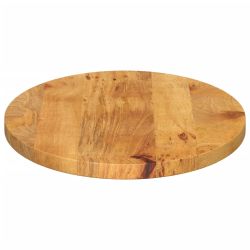 Blat stołu, 140x50x3,8 cm, owalny, lite drewno mango