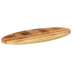 Blat stołu, 110x50x2,5 cm, owalny, lite drewno mango