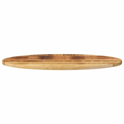 Blat stołu, 110x50x2,5 cm, owalny, lite drewno mango
