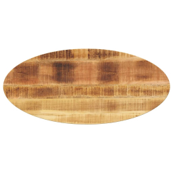 Blat stołu, 90x40x3,8 cm, owalny, lite drewno mango