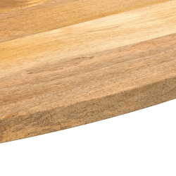 Blat stołu, 110x50x2,5 cm, owalny, lite drewno mango