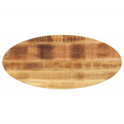 Blat stołu, 100x40x2,5 cm, owalny, lite drewno mango