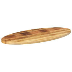 Blat stołu, 100x50x2,5 cm, owalny, lite drewno mango