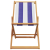Składane krzesła plażowe, 2 szt., niebiesko-białe